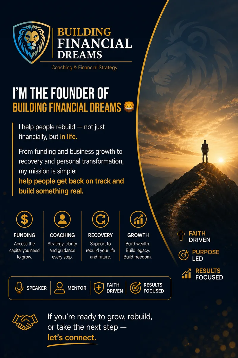 Founder message for Building Financial Dreams